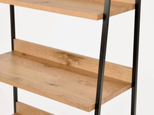 miniaturka Loftowy Regał Naturalne Drewno Stalowe Nogi – Karma