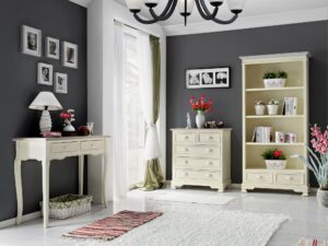 miniaturka Stół 160 cm prowansalski z malowanym blatem i przetarciami – Cielo