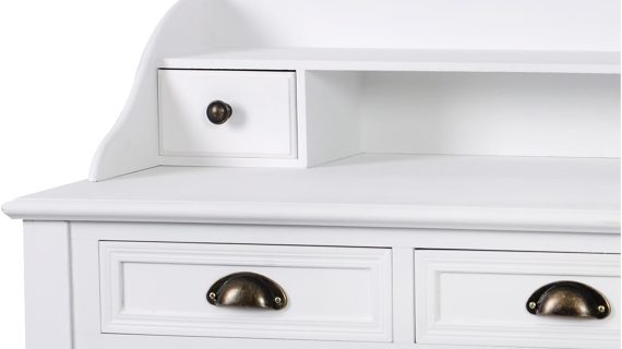 miniaturka Konsola klasyczna z frezowanymi krawędziami i metalowymi uchwytami – Latina