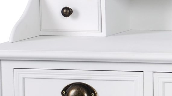 miniaturka Konsola klasyczna z frezowanymi krawędziami i metalowymi uchwytami – Latina