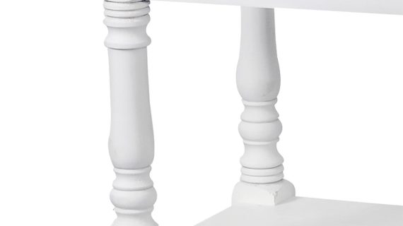 miniaturka Konsola klasyczna z rzeźbieniami i metalowymi uchwytami – Latina