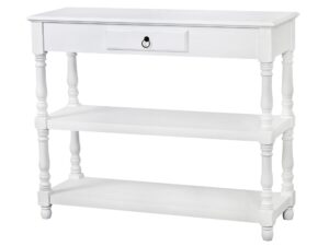 Konsola klasyczna z rzeźbieniami i metalowymi uchwytami – Latina