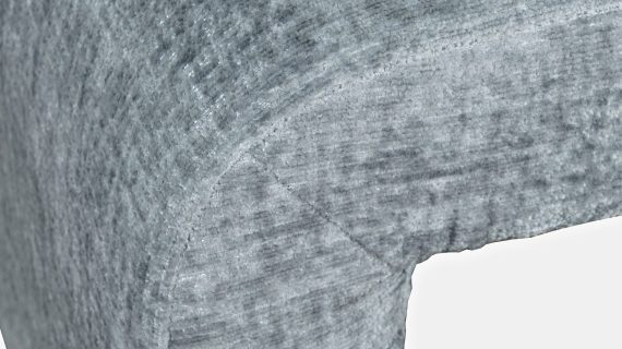 miniaturka Elegancka Ławka Tapicerowana Jasnoniebieski Kolor – Edinburgh