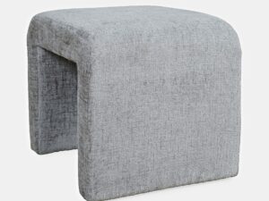 miniaturka Srebrnoszara Ławka Tapicerowana Elegancka – Edinburgh