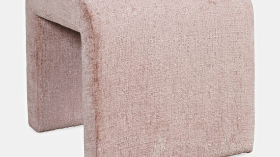 miniaturka Ławka Tapicerowana Elegancka Jasnoróżowy Odcień – Edinburgh