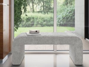 miniaturka Tapicerowana Ławka Luksusowa Tkanina Szenilowa – Edinburgh