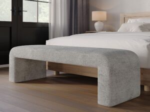 miniaturka Tapicerowana Ławka Luksusowa Tkanina Szenilowa – Edinburgh