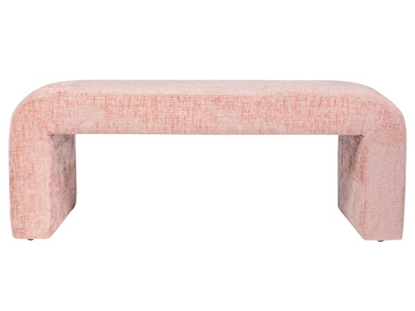 Elegancka ławka do salonu w tapicerowanej tkaninie