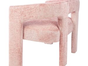 miniaturka Ławka Tapicerowana Jasnoróżowa Luksusowa Tapicerka Szenilowa – Edinburgh