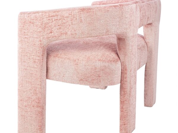 Ławka tapicerowana w tkaninie boucle