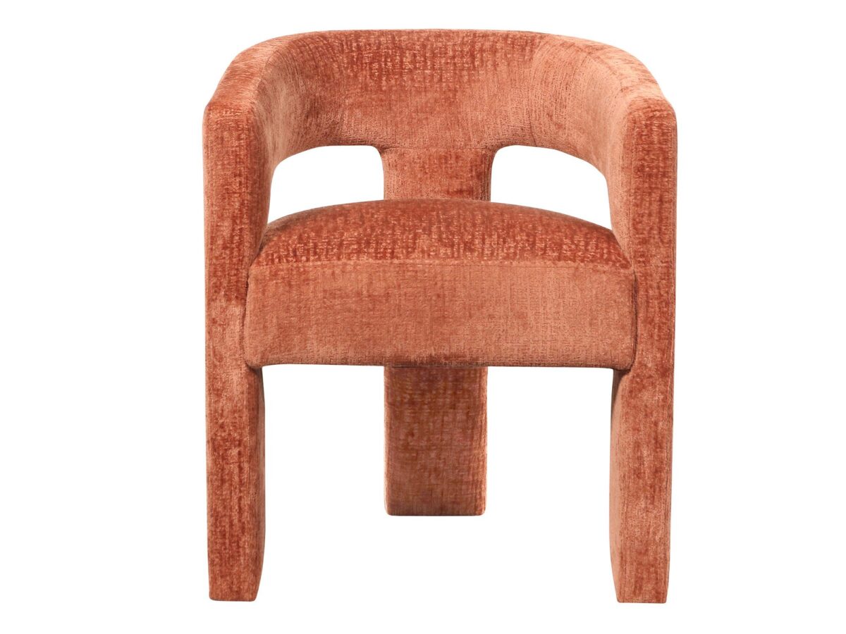 Krzesło Tapicerowane Palona Siena Obłe Kształty Luksusowa Tapicerka