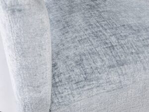 miniaturka Jasnoniebieskie Krzesło Tapicerowane Tkanina Szenilowa – Edinburgh