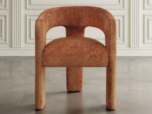 miniaturka Cynamonowe Krzesło Tapicerowane Eleganckie – Edinburgh