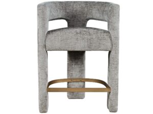 Srebrnoszary Hoker Barowy Szenil Metalowy Podnóżek – Edinburgh