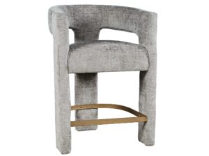 miniaturka Srebrnoszary Hoker Barowy Szenil Metalowy Podnóżek – Edinburgh