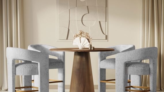 miniaturka Srebrnoszary Hoker Barowy Szenil Metalowy Podnóżek – Edinburgh