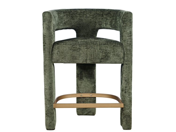 Oliwkowy hoker barowy