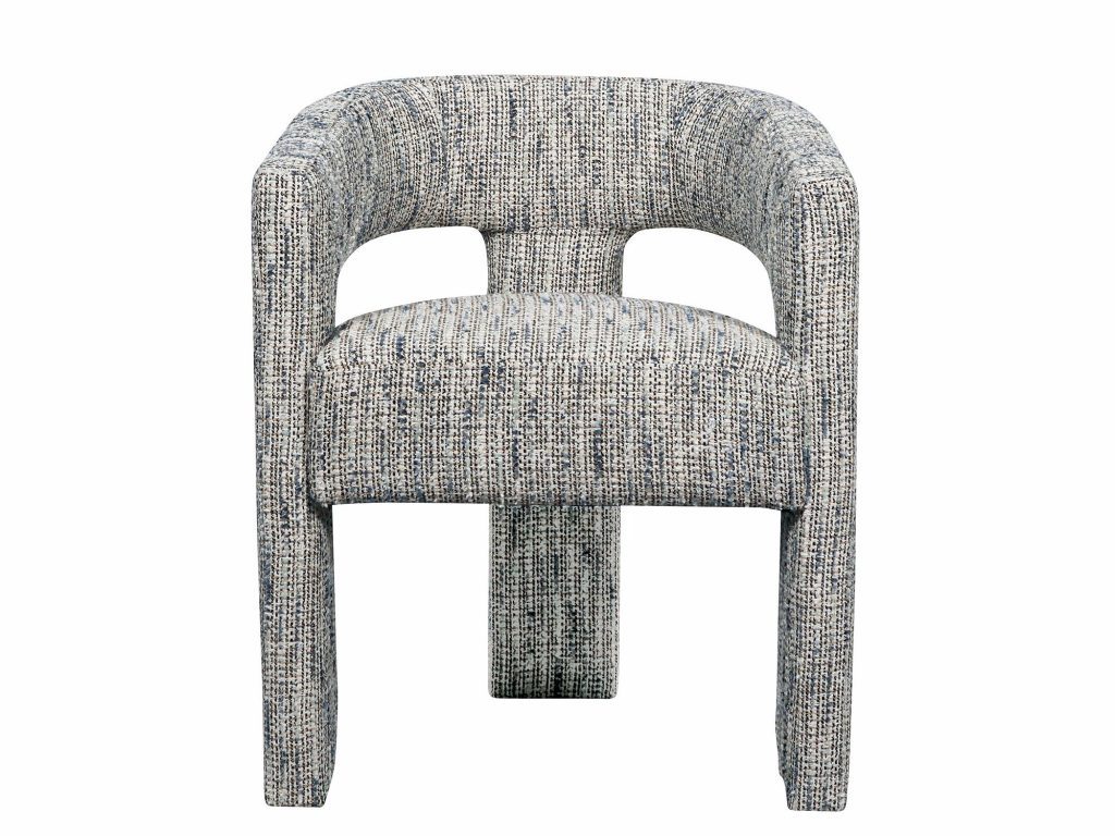 Wielokolorowe Krzesło Tapicerowane Obłe Kształty – Edinburgh