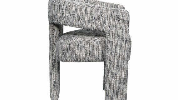 miniaturka Wielokolorowe Krzesło Tapicerowane Obłe Kształty – Edinburgh