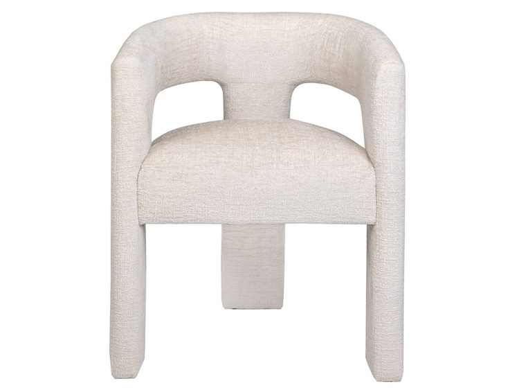 Tapicerowane krzesło jasnobeżowe