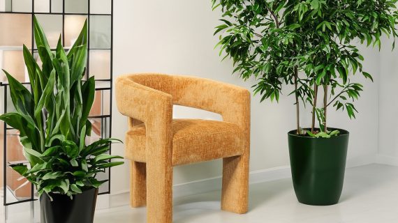 miniaturka Złoto-Pomarańczowy Hoker Tapicerka Szenilowa – Edinburgh