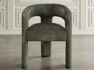 miniaturka Oliwkowe Krzesło Tapicerowane Eleganckie – Edinburgh