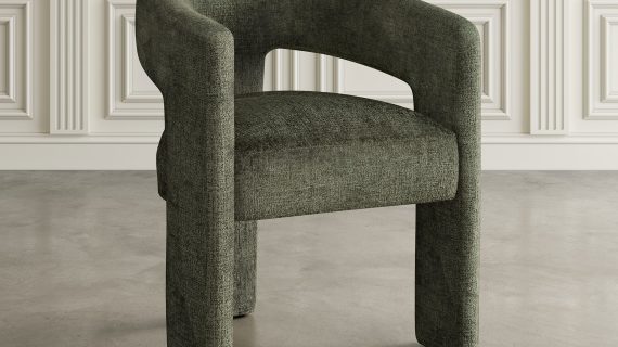 miniaturka Oliwkowe Krzesło Tapicerowane Eleganckie – Edinburgh