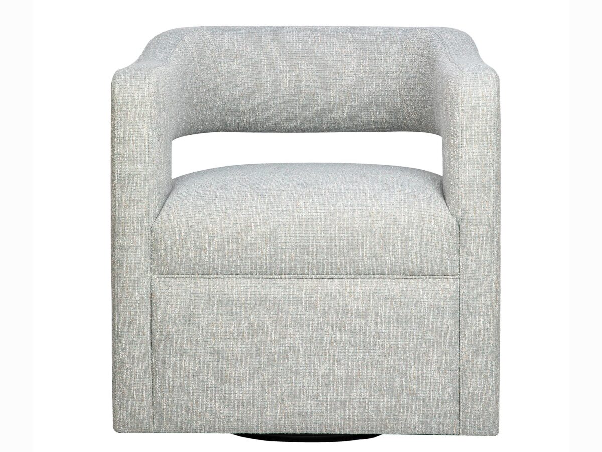 Jasnoszary Fotel Obrotowy Tapicerka Szenilowa – Edinburgh