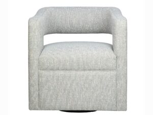 Jasnoszary Fotel Obrotowy Tapicerka Szenilowa – Edinburgh