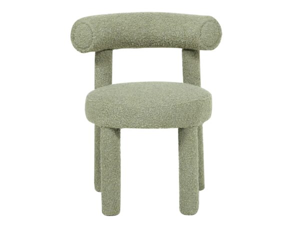 Tapicerowane krzesło w kolorze oliwki