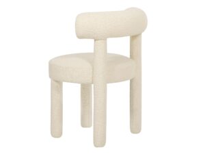 miniaturka Jasnokremowe Krzesło Tapicerowane Styl Nowoczesny – Edinburgh