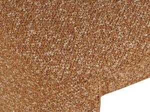 miniaturka Pomarańczowe Krzesło Tapicerowane Obłe Kształty – Edinburgh