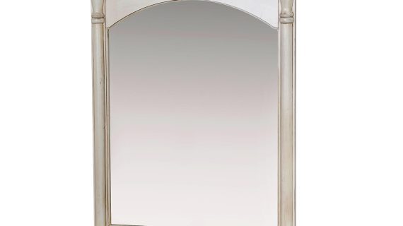 Lustro prowansalskie z kremową frezowaną ramą – Garda