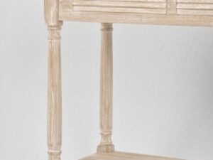 miniaturka Konsola boho z metalowymi uchwytami i drewnianym blatem – Toscana