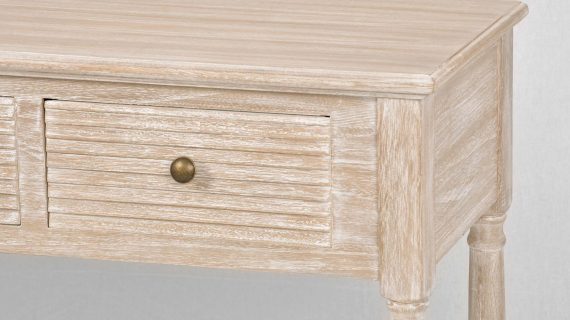 miniaturka Konsola boho z metalowymi uchwytami i drewnianym blatem – Toscana