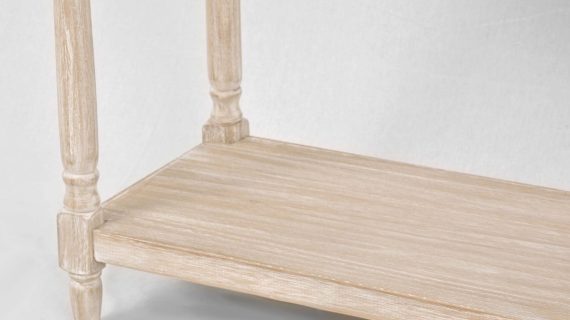 miniaturka Konsola boho z metalowymi uchwytami i drewnianym blatem – Toscana