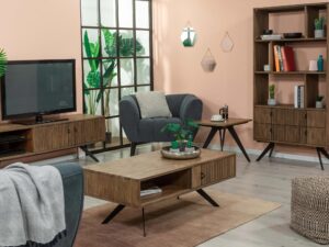 miniaturka Vintage Komoda Modern z Metalowymi Uchwytami – Valore