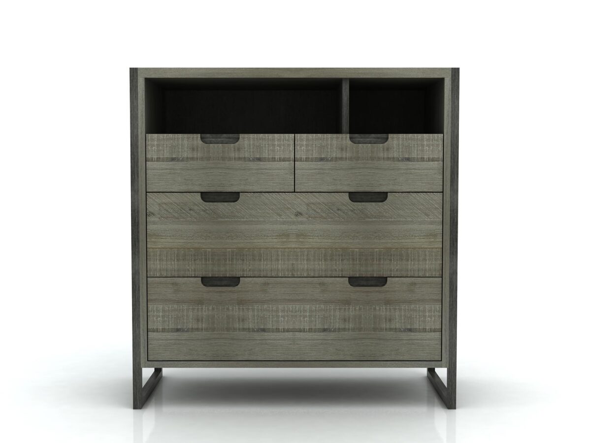 Komoda loft z soft-close i metalowymi nogami – Vento