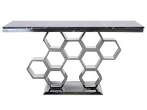 Chromowana Konsola Podstawa Plastry Miodu – Virtus