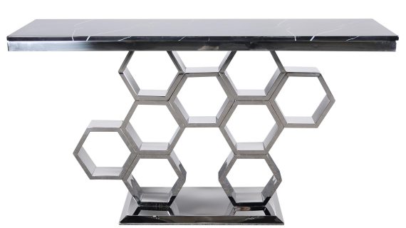 Chromowana Konsola Podstawa Plastry Miodu – Virtus