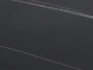 miniaturka Czarna Konsola Stalowa Podstawa Blat Marmur – Virtus