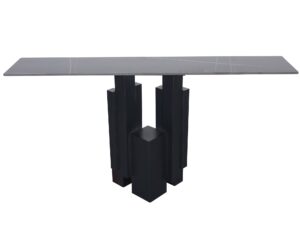 miniaturka Czarna Konsola Nowoczesny Geometryczny Marmur – Virtus