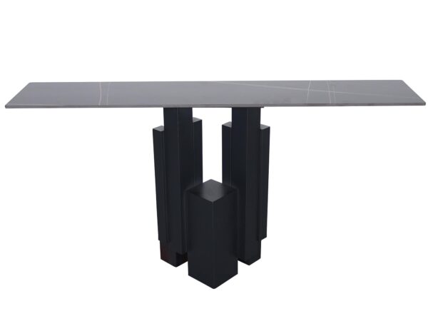 Stalowa podstawa stołu o nietypowym kształcie do jadalni loftowej