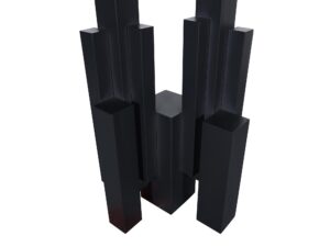 miniaturka Czarna Konsola Nowoczesny Geometryczny Marmur – Virtus