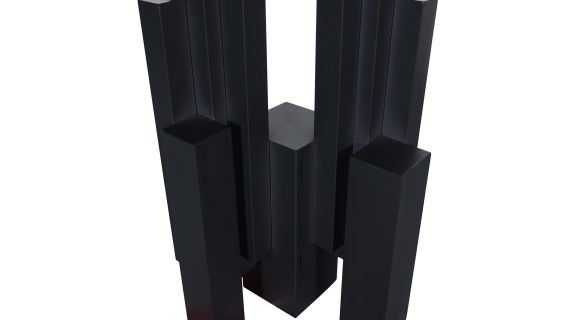 miniaturka Czarna Konsola Nowoczesny Geometryczny Marmur – Virtus