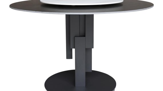 miniaturka Stół 120cm Blat Czarno-Biały Marmur – Virtus