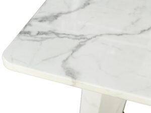 miniaturka Stół 180cm Biały Marmur Złote Stalowe Nogi – Virtus