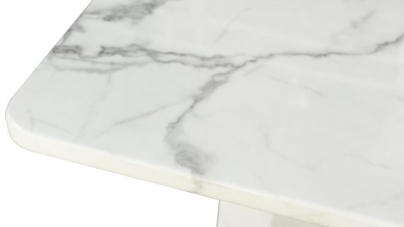 miniaturka Stół 180cm Biały Marmur Złote Stalowe Nogi – Virtus