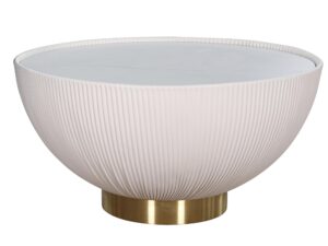 Stolik Kawowy Nowoczesny Złota Podstawa Marmur – Virtus