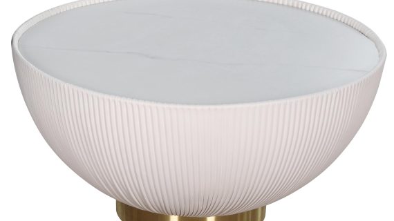 miniaturka Stolik Kawowy Nowoczesny Złota Podstawa Marmur – Virtus